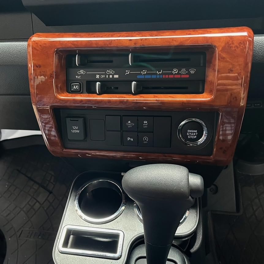 CGP Center Cluster Panel, Brown Wood Grain, S500P/S510P, Late Model Only, for Hijet Truck, Jumbo, Sambar Truck, and Pixis Truck, CGP-HN09D4407MD