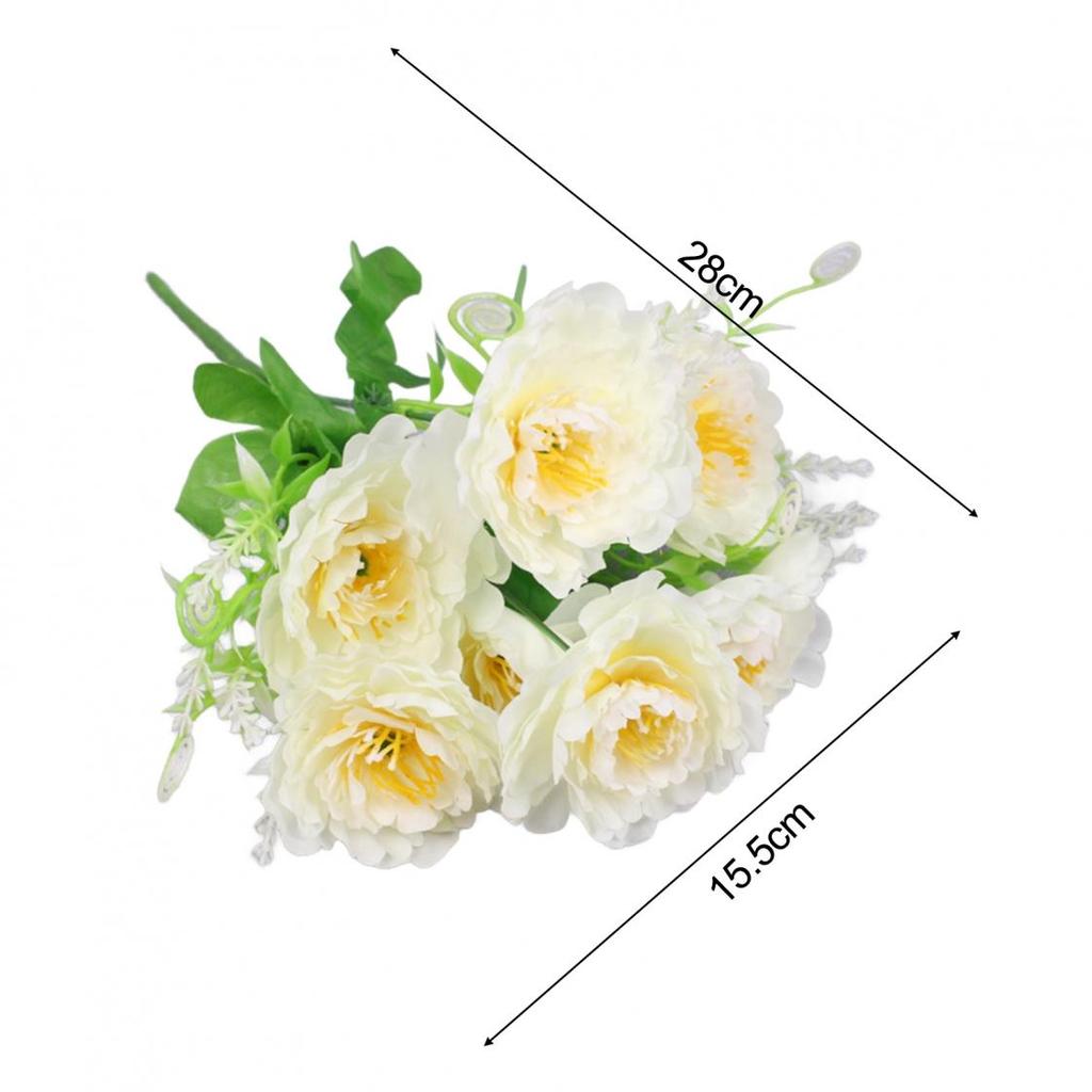 Home Decoration Flowers Outdoor Greening Flowers Artificial Peonies Long-lasting