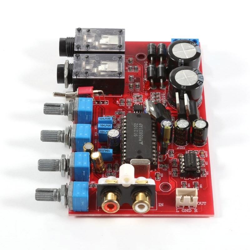 NE5532 Preamplifier Tone Board HiFiStereoAmplifier Volumes  Control 4Channels Amplifiers  Treble Bass Volumes