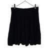 LANVIN en Bleu wool blend knit Knee length skirt 38 black Waist ribbon Women Used