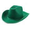 White Hemming Cowboy Hat, Western Cowboy Hat, Thick Material Black and White Hemming Rope Dick Cowboy Hat