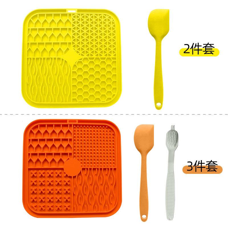Pet Licking Plate Slow Food Bowl Dog Licking Plate Slow Food Pad Pet Silicone Plate Pet Bowl Smell Licking Pad Licking Plate