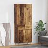 Wall Mounted Highboard Reclaimed Wood Look 69.5 x 34 x 180 cm Engineered Wood