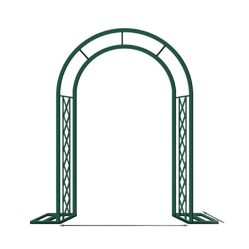 Retro Bronze Wrought Iron Garden Arch Trellis