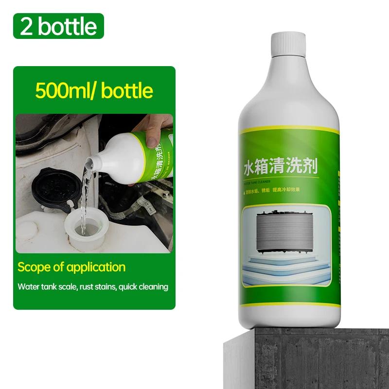 500ml Car Radiator Rust Remover Rust Remover Cooling System Cleaner Radiator Flush Car Cleaner Removes Rust Scale Deposits For
