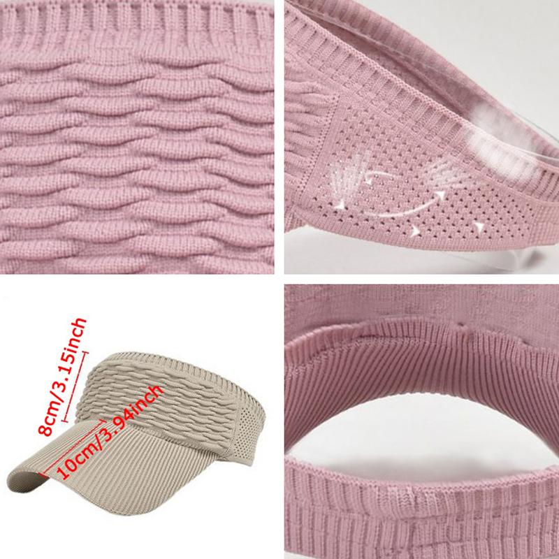 WTEMPO Summer Sun Protection Visor Cap Women Running Sports Travel Sun Hats Solid Color Casual Duckbill Cap Baseball Cap