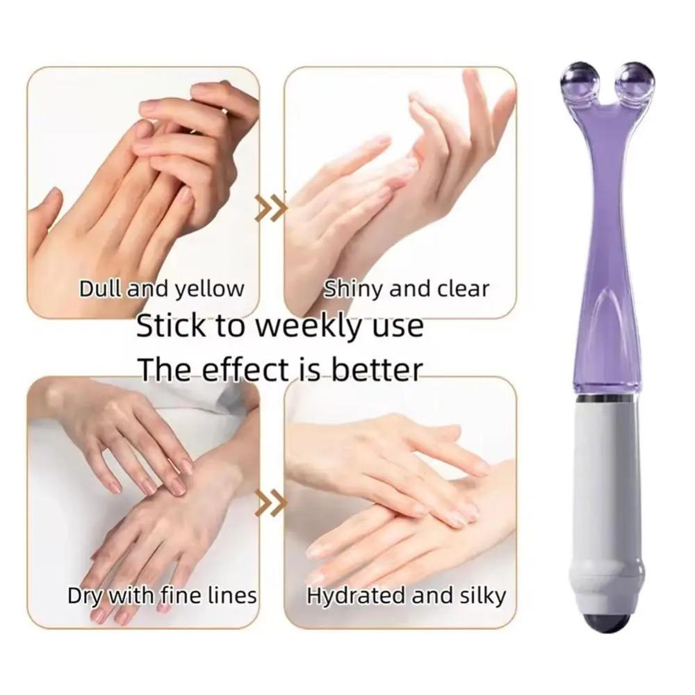 Finger Massager Multifunctional Joint Care Relieve Soreness Snail shaped Steel Magnetic Bead Finger Joint Acupoint Massager Roll