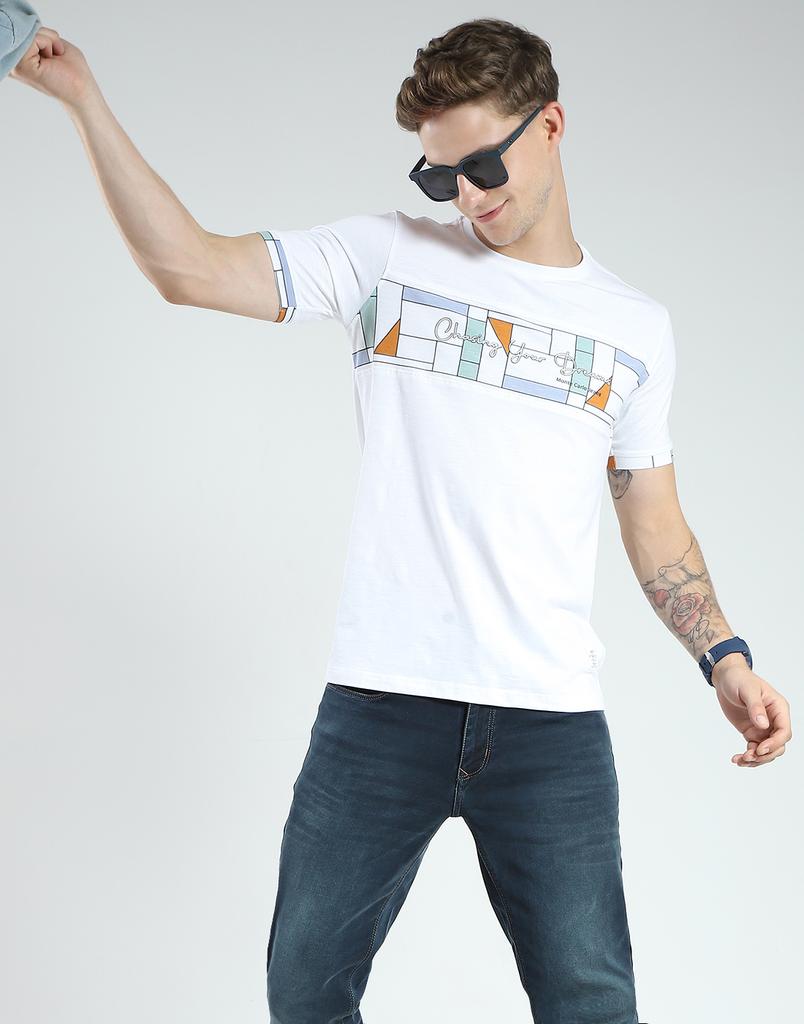 MONTE CARLO Pánske tričko s potlačou, regular fit, s krátkym rukávom