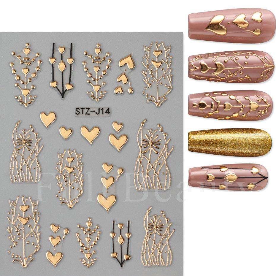 Französische Nagelaufkleber Cameo Nail Art Aufkleber Bunte Slider Maniküre Dekor