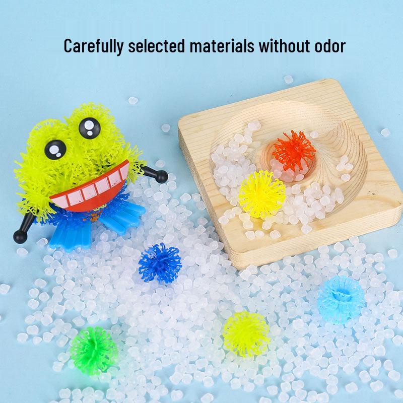 Upgraded Puffy Squeeze Ball: Double Hook DIY Puzzle Toy for Early Childhood Education