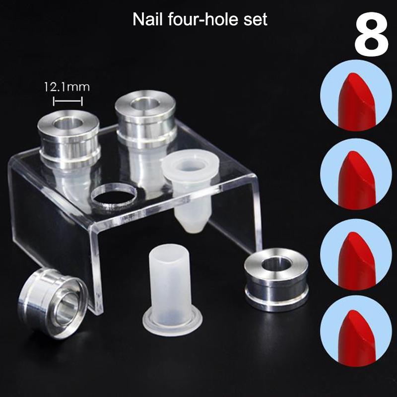 Diy Self-Made Handmade Handmade Craft Tool Lipstick Material Kit Small Sample Nozzle Empty Tube Silicone Aluminum Mold Lipstick