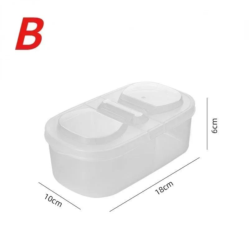 

Портативные кухонные инструменты Холодильник Органайзер Коробка для хранения продуктов Фрукты Коробки для приправ Крышка отсека Герметизация Аксессуары B