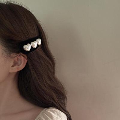 Hochwertige Liebesherz-Haarnadel: Elegante Damen Haarspange mit einfachem Wassertropfen-Design für schicken Stil