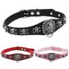 Skull & Lion Pendant Choker, Unisex Punk Leather Hanging Ring Clavicle Necklace