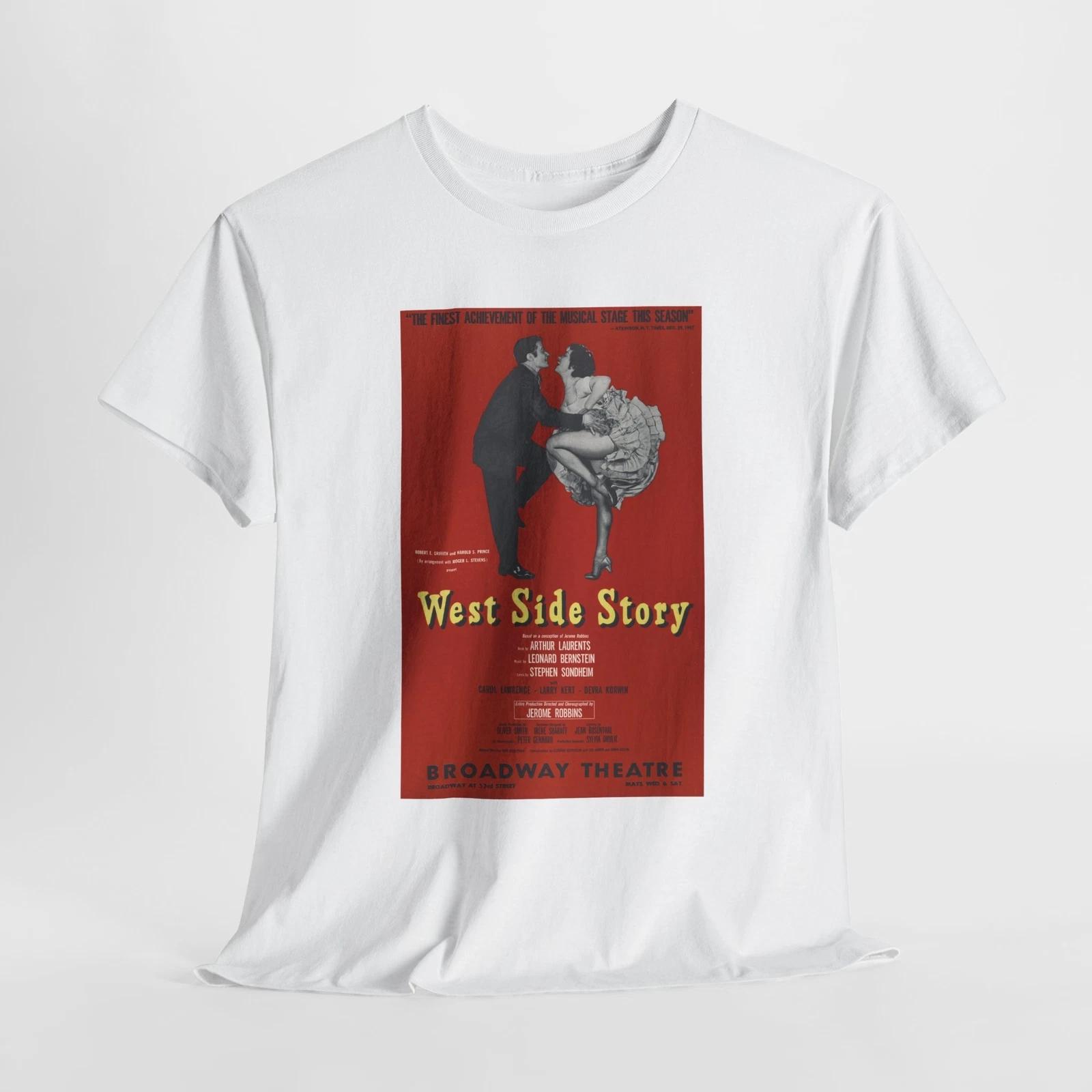 

Vintage Broadway Poster Unisex Tee, 1958 West Side Story Apparel, Musical 3XL