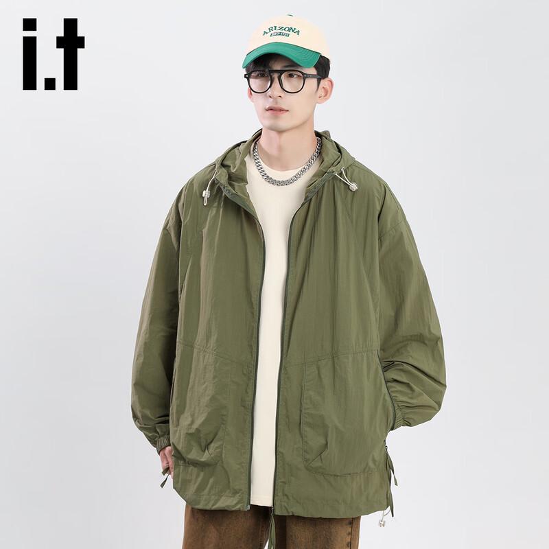 Izzueit Men's Ice Silk UPF50+ Sun Protection Hoodie