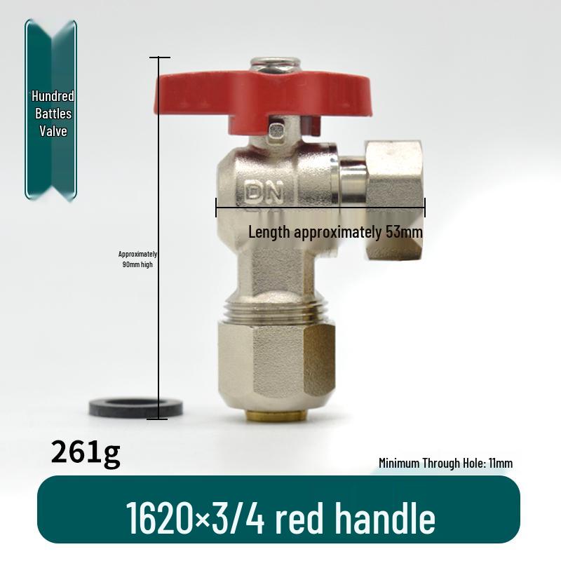 All-Copper Valve Manifold: Three-Way Union, Male/Female Thread Ball Valve for Underfloor Heating and Wall-Hung Boilers