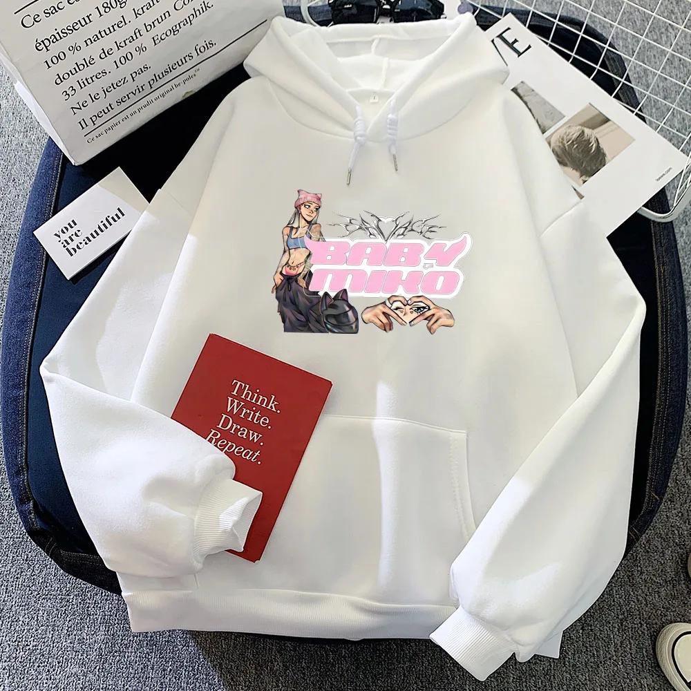 Singer Young Miko BabyMiko Hoodies Hip Hop Graphic Printing Sweatshirt Women/Men Clothing Sudaderas Para Mujer Streetwear Female
