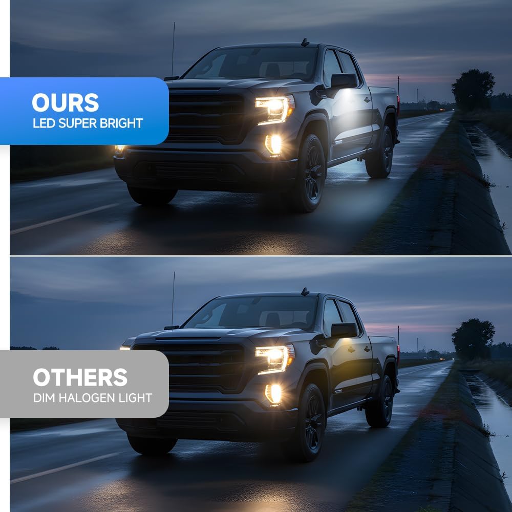 Led Under Side Mirror Puddle Lights For 2015 2016 2017 2018 2019 2020 Chevy Silverado GMC Sierra 1500 2500HD 3500HD Yukon XL Tahoe Suburban White LED