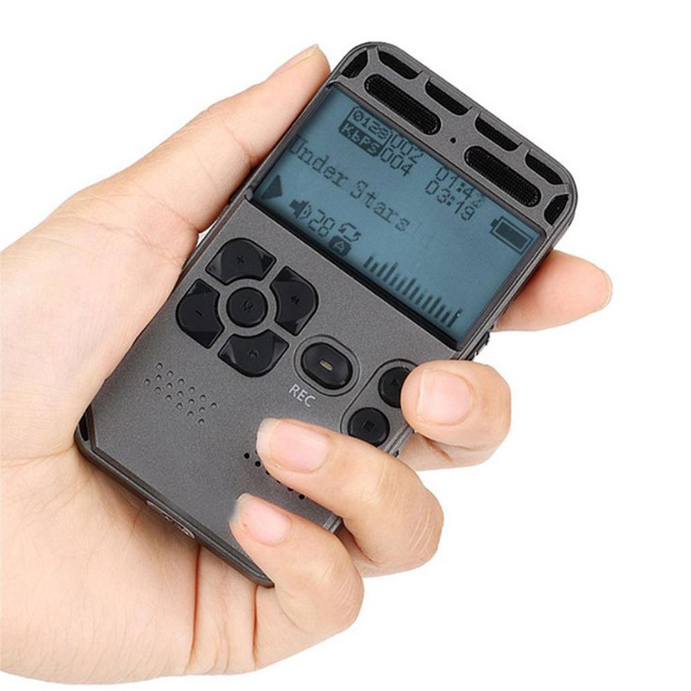 Rechargeable 128*64 LCD Digital Audio Sound Voice Recorder Dictaphone MP3 Player
