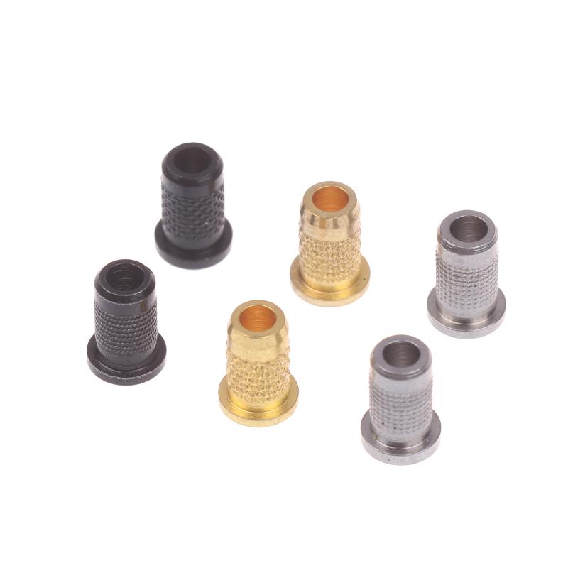 6 Pieces Iron Guitar Through Body String Mounting Ferrules Bushings For Electric Guitar Replacement Parts