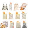 Bread Bag Large Beeswax Lining And Cotton Natural Bread Storage Bag Keeps Bread Fresh Longer Breathable Moisture Barrier Reusable Bread Keeper