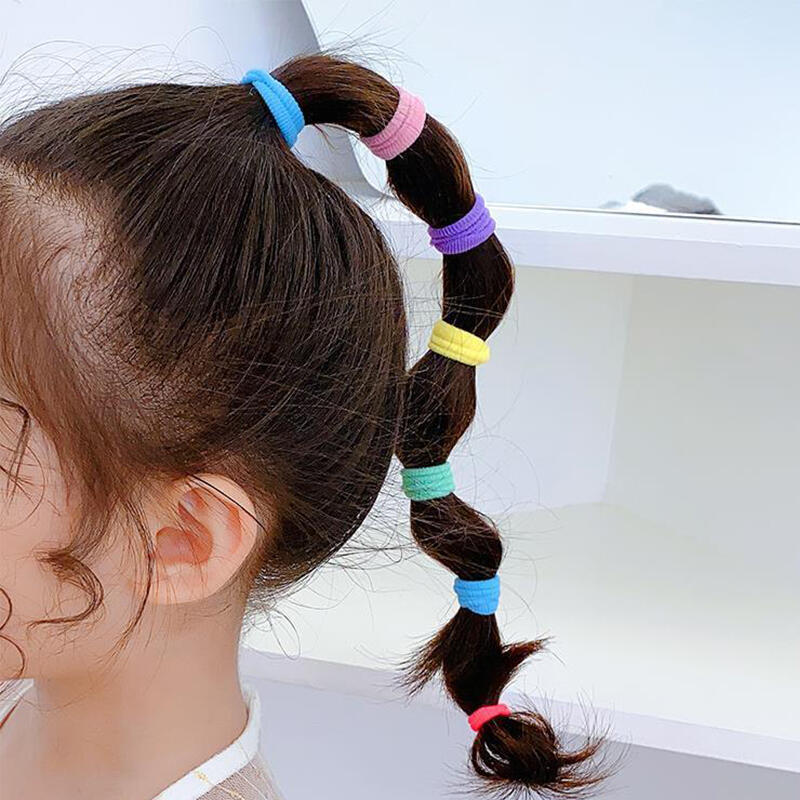 Color Candy Chubby Hair Ties 50P Pouch Set DD-11405