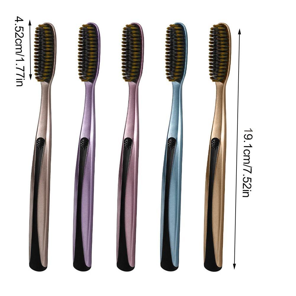 5PCS Coating Cleaning Huge Head Toothbrush Large Long Head Oral Care Large Head Toothbrush Whitening Teeth