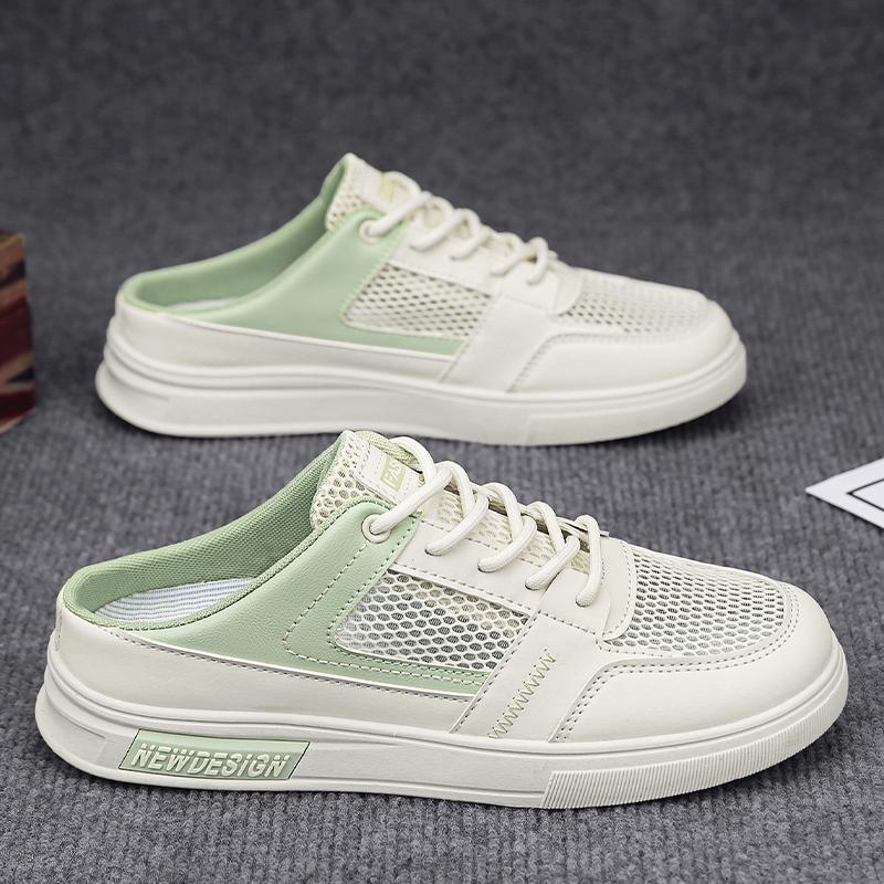 

Мужские сандалии 2024 года, новая летняя верхняя одежда с сеткой, полая мягкая подошва, молодежная спортивная обувь для отдыха на открытом воздухе, пляжная обувь 39