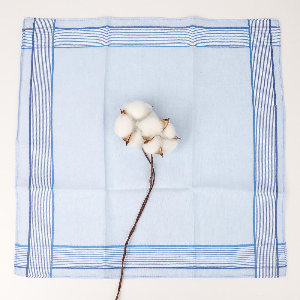 Vintage 40cm Plaid All-Cotton Men's Sweat-Absorbent Handkerchief