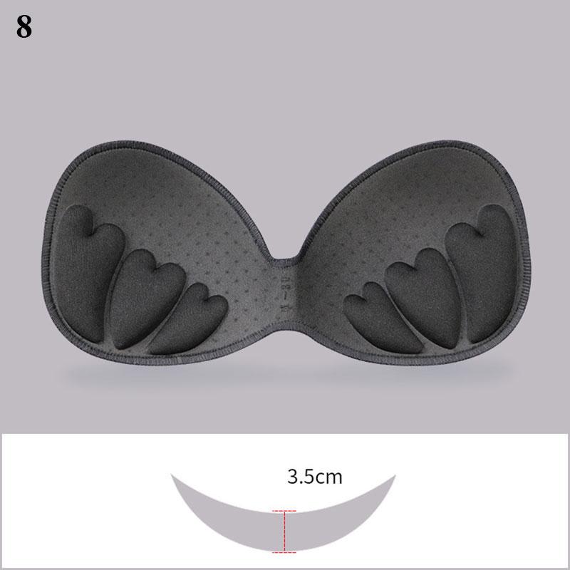 Kadın Mayo Ped Eklentisi Göğüs Sütyen Dolgusu Vücuda Oturan Tasarım Push Up Bikini Pedli Eklentiler Göğüs Görünmez Pedli