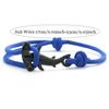 Ocean Breeze Single-Layer Adjustable Flat-Head Shark Bracelet for Women and Men, Vacation Style