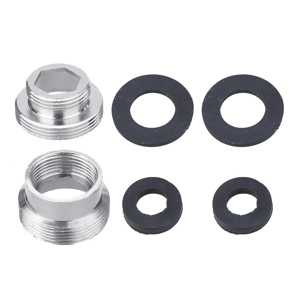 2Pcs Sink Faucet Adapter 22mm to 16mm Kitchen Tap Aerator Connector Water Hose Adapter Tap Bushing Reducer Pipe Fitting