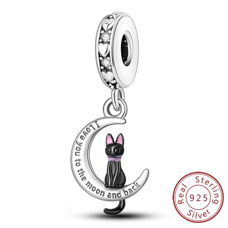 S Copper Charms Beads Pendant Elephant Cat Dog Animal Beads Fit Original Bracelet Charms Women Jewelry