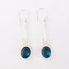 Apatite Gemstone 925 Sterling Silver Jewelry Handmade Stylish Earrings 1.76" EE-171-10