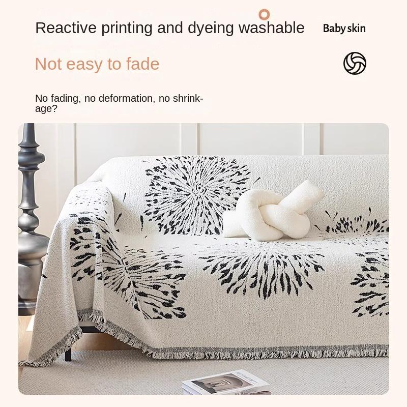 Chenille High-Grade Sofa Towel Four Seasons Universal Sofa Cushion Cover Anti-Scratching Sofa Cover Cloth Full Covered Sofa Blanket