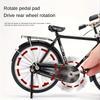 New 1/10 Miniature Alloy Model Bicycle Diecast Metal Bike Adult Simulation House Decor Fun Crafts Collection Ornaments Gifts
