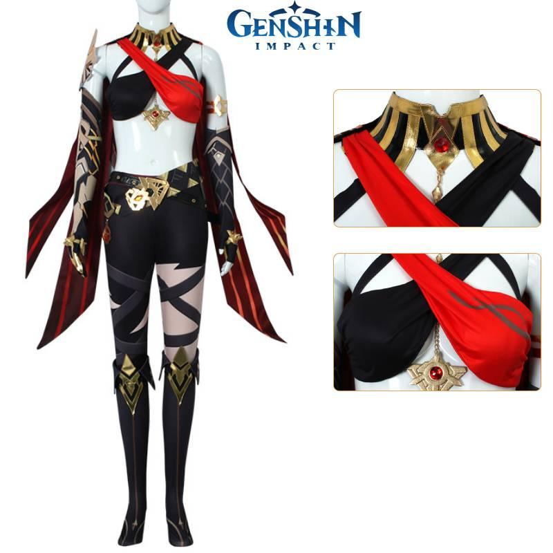 Impact Genshin Dehya Cosplay Costume Suit Game Anime Sexy Party Outfit Halloween