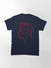 Depeche Mode Members Matryoshka Profile Red Outline Black Background Classic T-Shirt