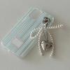Beaded Bowknot Heart Phone Charm Stylish Keyring Backpacks Pendant Bag Jewelry