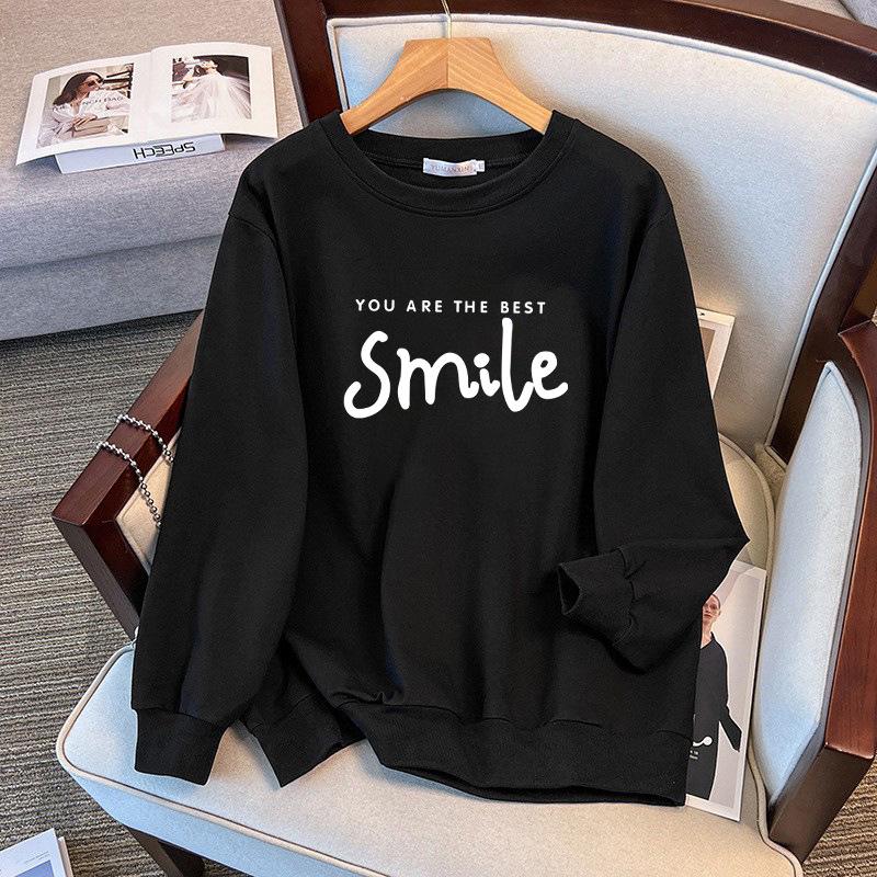 Plus Size Loose Autumn Hoodie for 200/350 Jin, Bust 1127