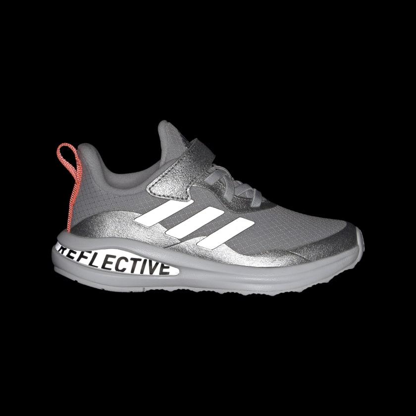New Adidas Fortarun El K Slip-Resistant Low-Top Kids' Running Shoes Bright Silver Kids' GY0226