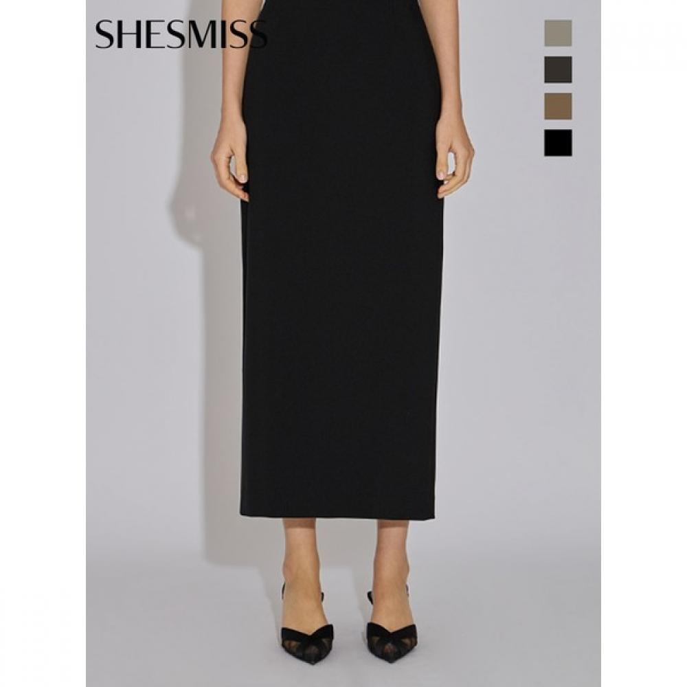 

She S miss Длинная юбка с разрезом сзади SwwSko31030 blacks/66