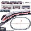 MDXW Electric Building Block High-tech Train Series Railway Track Laying Machine Engineering Educational Assembling Toys for Kid