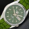 AUTOMATIC VINTAGE REFURBISHED SEIKO 5 JAPAN MENS GREEN DIAL WATCH A440433-4 Sk-a440433