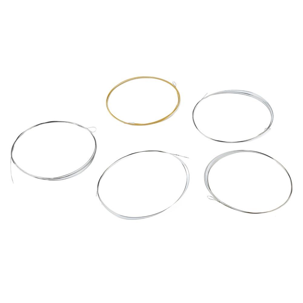 Silver+Golden Banjo String Set Stainless Steel Material Stainless Steel Strings For Banjo Playing
