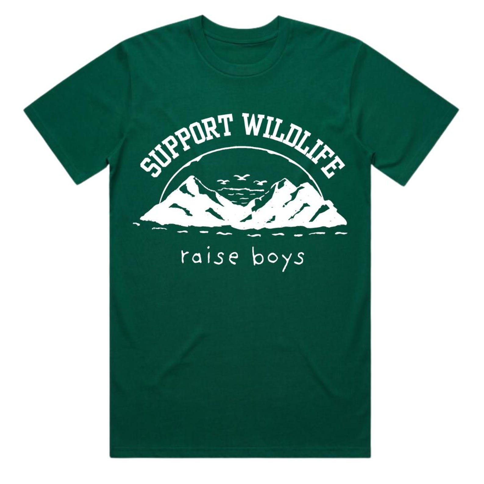 Support Wildlife, Raise Boys T-Shirt, Heavy Organic Cotton, Mother s Day Gift 2XL