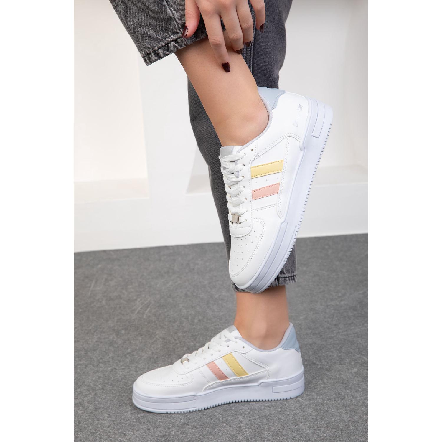 

White-powder-yellow Unisex Sneaker 17105 36 білий