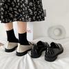 Mary Jane Small Leather Shoes Female British Style French  Spring And Summer Retro New Loafer Shoes Thick Bottom Niche Jk Shoes