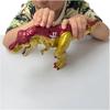Takara Tomy Ania Adventure Continent Big Ania King Gold Blaze Tyrannosaurus Dinosaur Toy for Ages 3 and Up